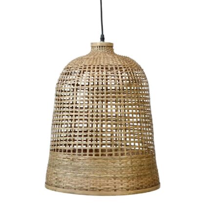Lamp braided bamboo