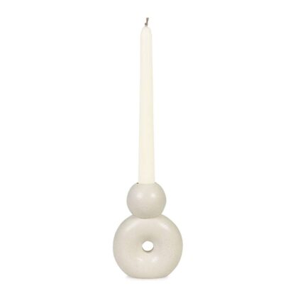 Nordic Modern 8 Style Concrete Candle Holder - Ivory