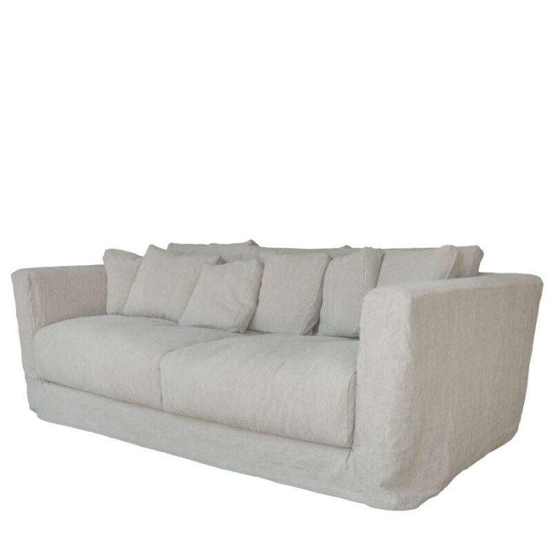 Sofa With Removable Linen Cover