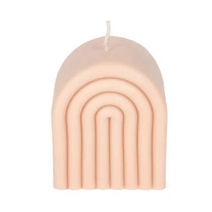Thick Modern Arch Scented Soy Wax Candle - Peach -1