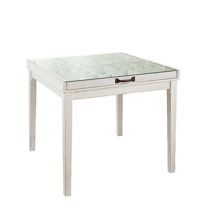 Expositive White Wooden Table