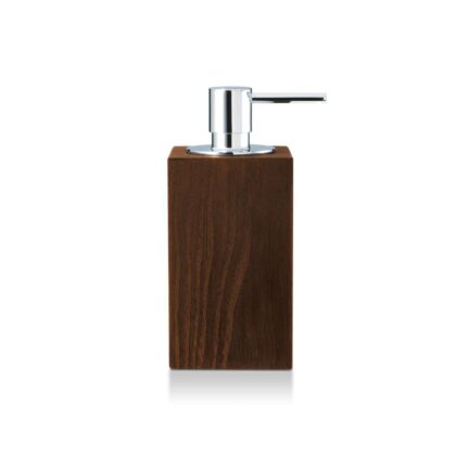 Dark Wood Soap Dispenser