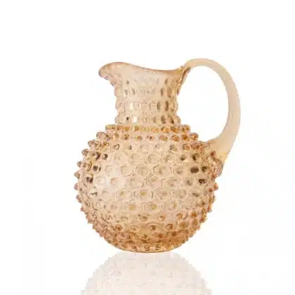 Champagne glass hobnail jug