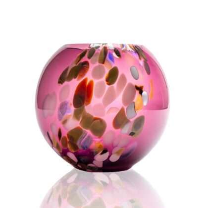 Petit vase globe en marbre Mulberry Delight