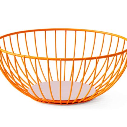 Large Iris Basket orange