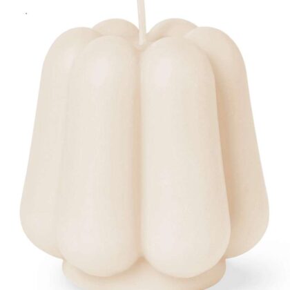 Sculpture Temple Candle - Ivory