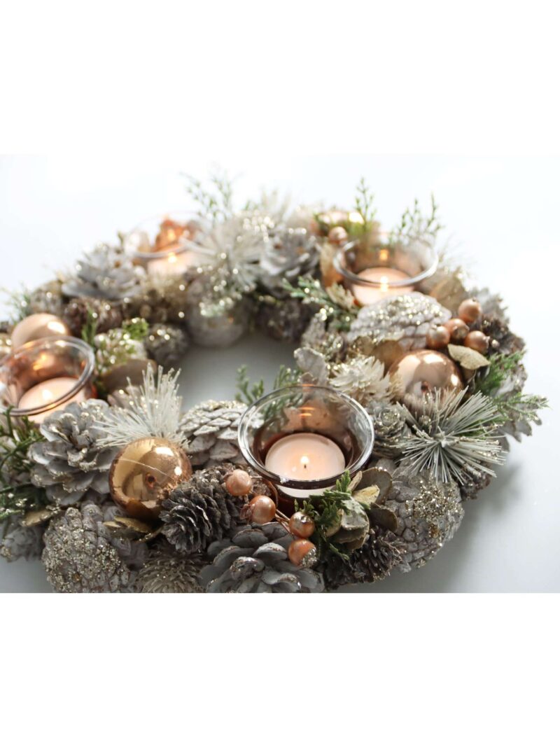 Wreath Carnel Candle Holder 2