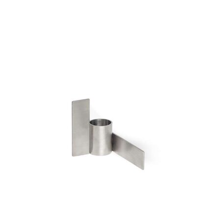 Brushed Steel Icon Candle Holder