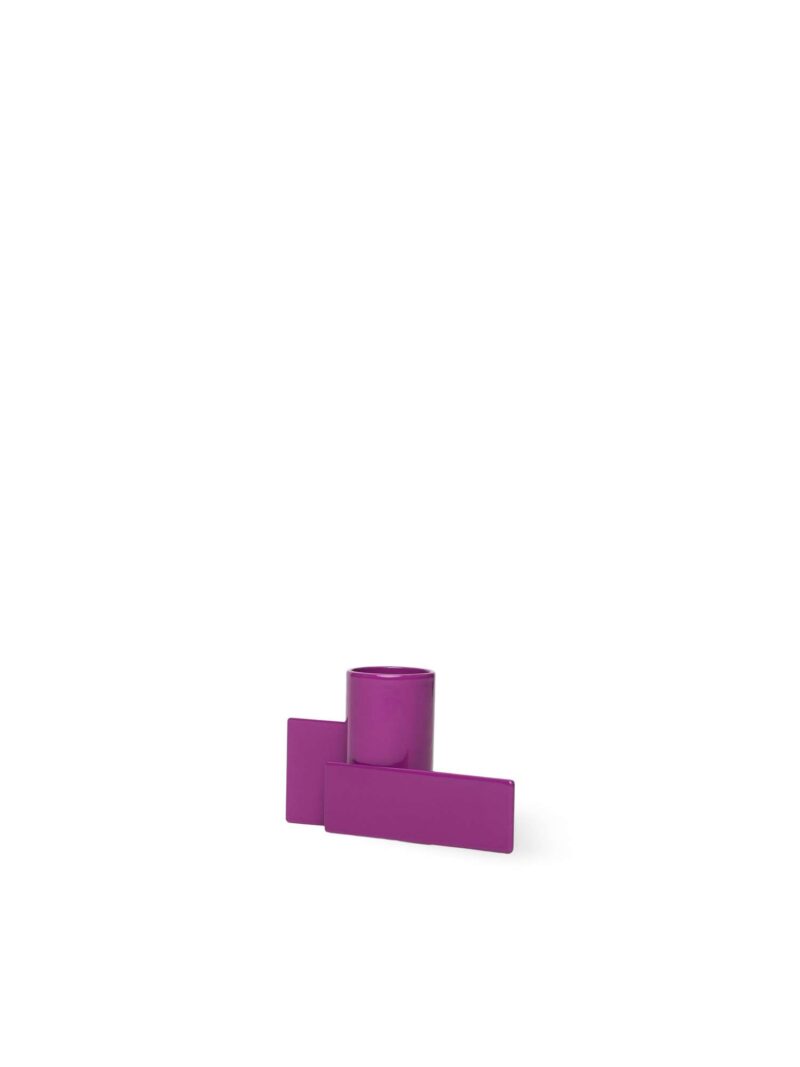 Purple Icon Candle Holder