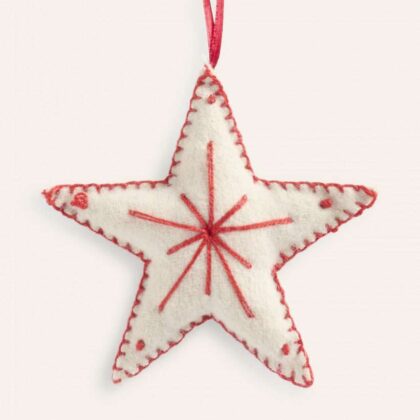 White Star Pendant Ornament