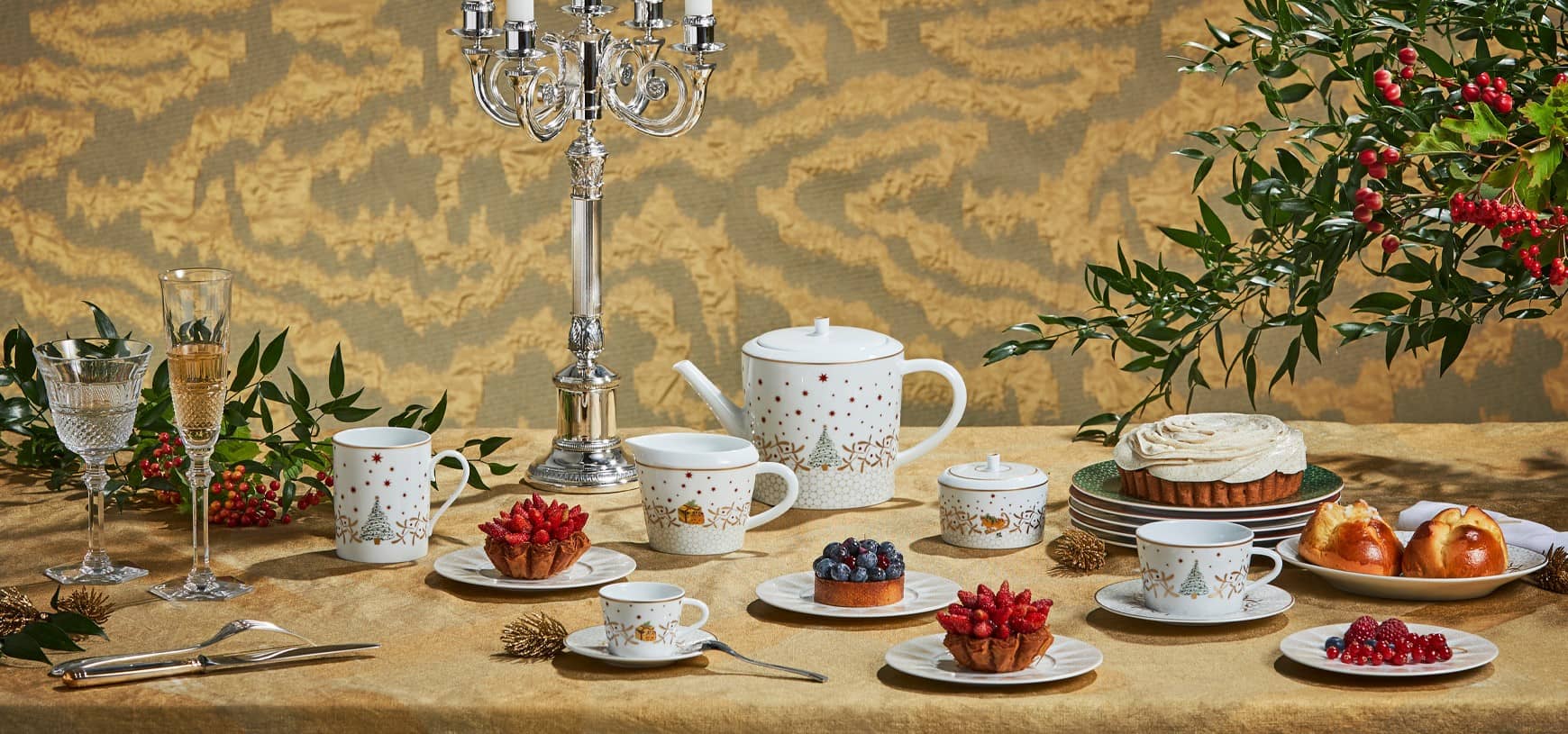 Bernardaud in Bloom Breakfast Cup and Saucer