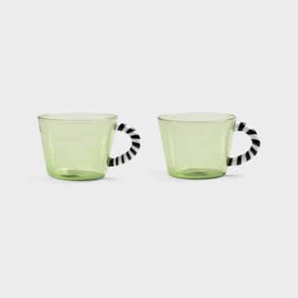 Glass Duet - Green Set of 2
