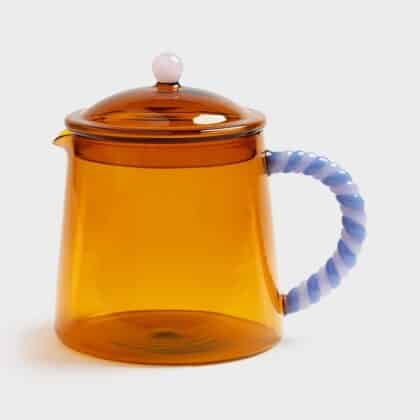 Amber Glass Teapot