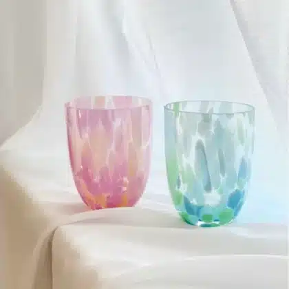 two big glass tumbler