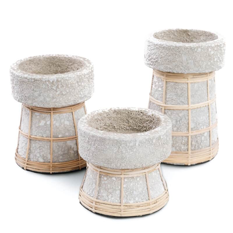 The Serene Candle Holder - Concrete Natural - Large