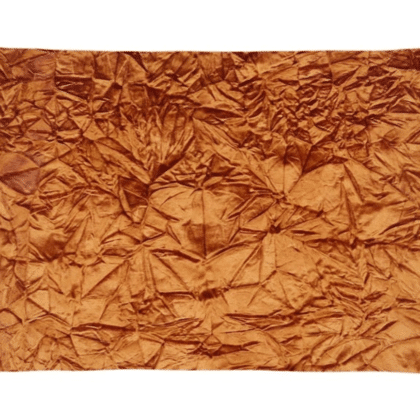 An orange cotton cushion
