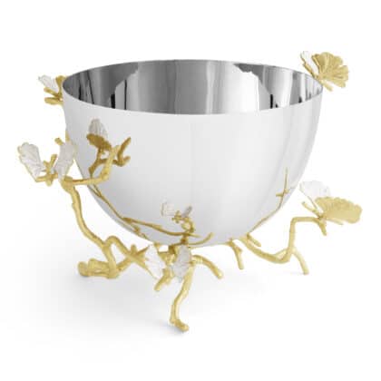 stainless steel serving bowl