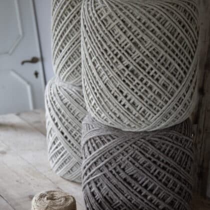 Wool Poufs with Cylindrical shape