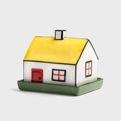 House shaped butter dish