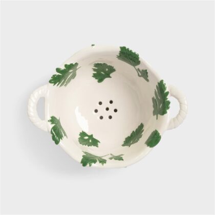 Colander with Parsley on it