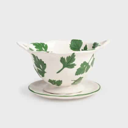Colander with Parsley print on it