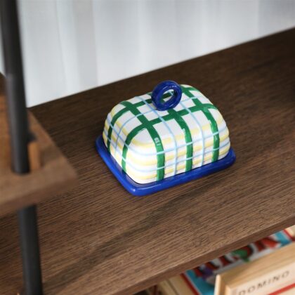 Blue Butter Dish