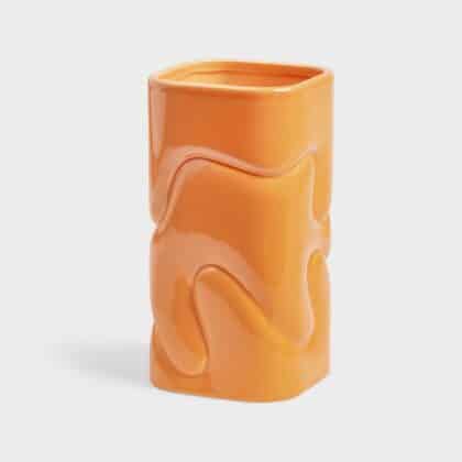 Puffy Orange Vase