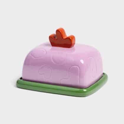 Lilac Butter Dish