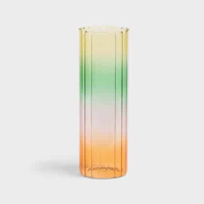 small colorful glass vase