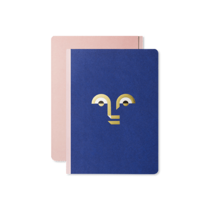 A6 Notebook with a face