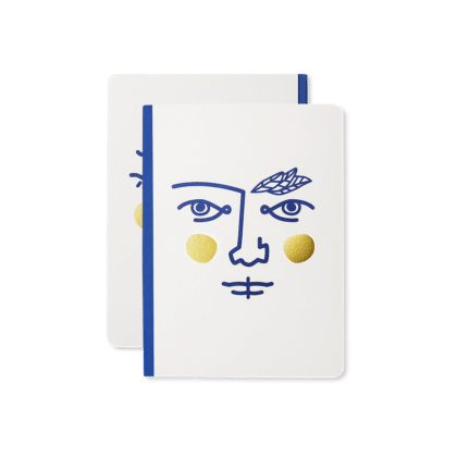 A6 Notebook with a face