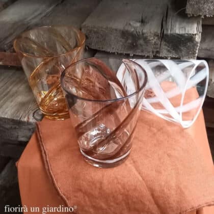 Glass with Rusty Spiral