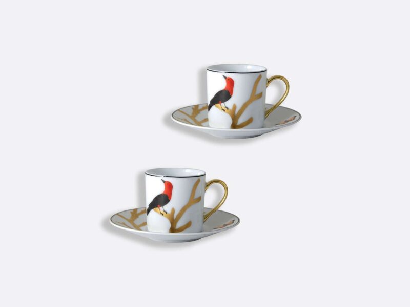 Bernardaud bird espresso cup