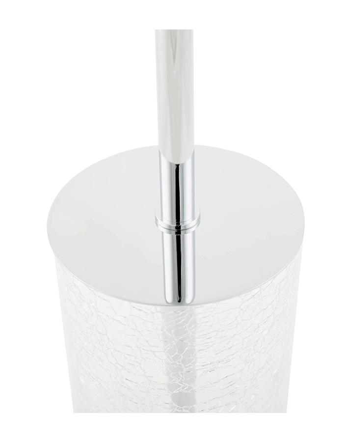 Chrome and glass toilet brush decor Walther