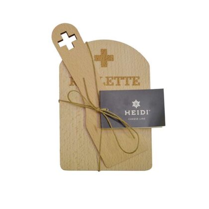 wooden raclette cheese board Heidi cheese line