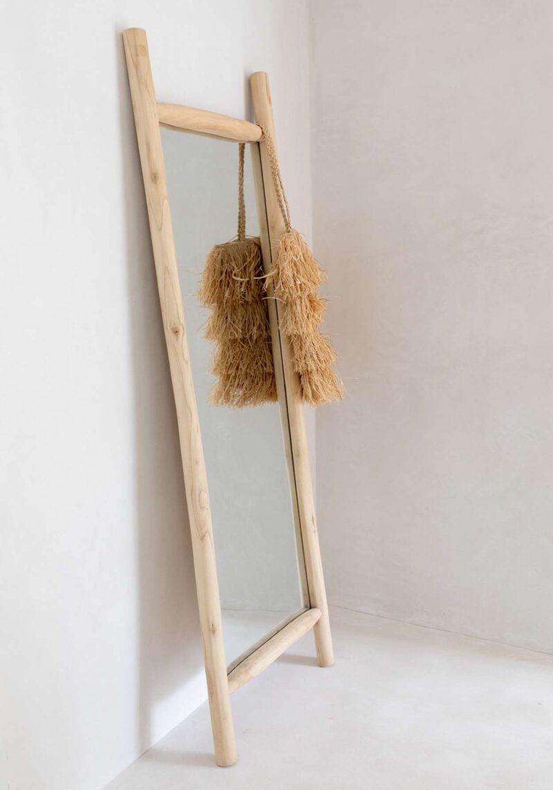 island dressing room mirror natural wood bazar bizar mirror