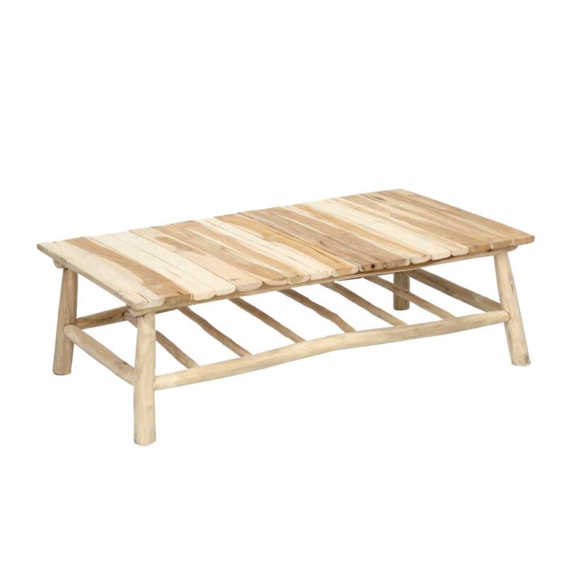 island coffee table natural wood