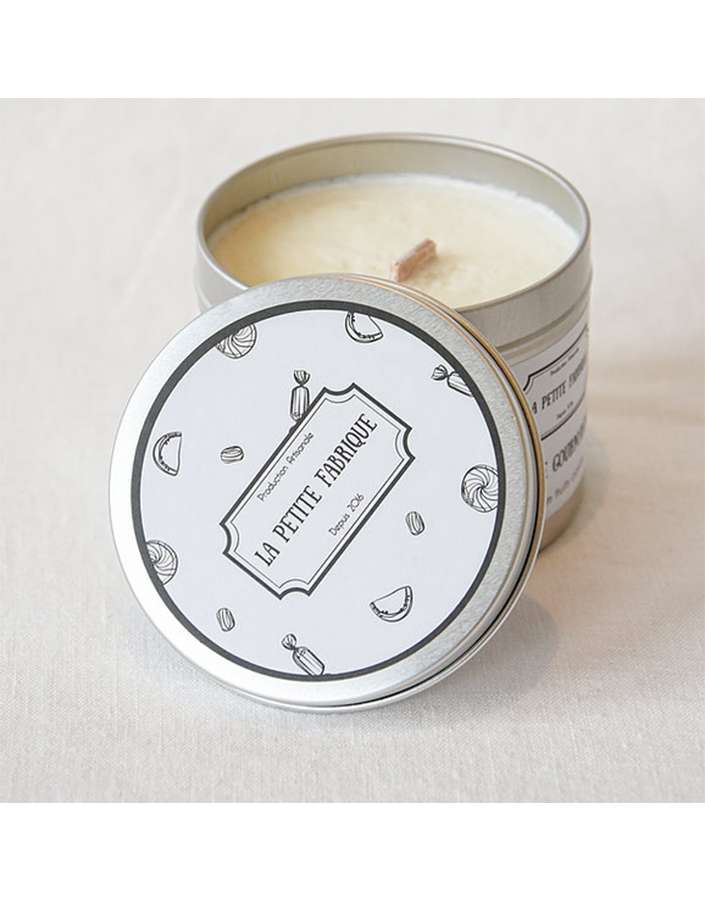 Natural candied fruit scented candle and artisanal non-GMO soy wax la petite fabrique