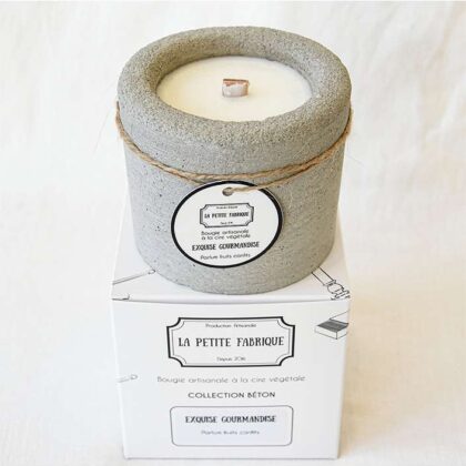 Natural candied fruit candle and artisanal soy wax candle la petite fabrique