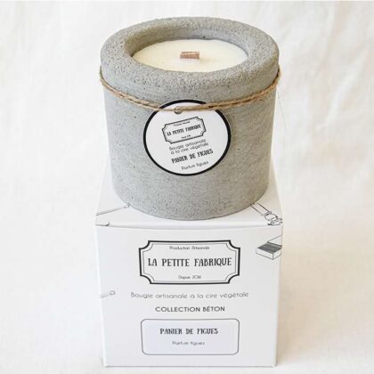 Natural and artisanal figs candle with rapeseed wax la petite fabrique
