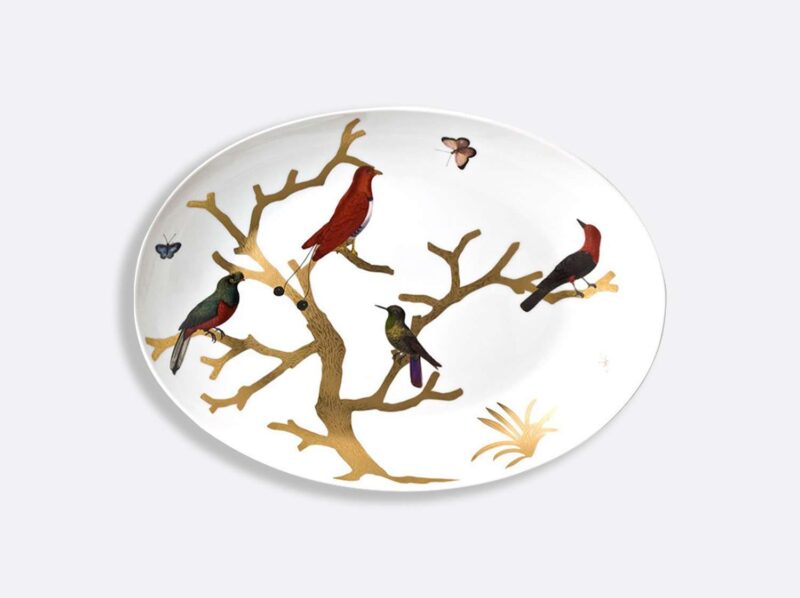 Bernardaud oval platter birds collection