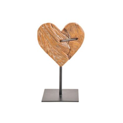 Heart wood decorative object