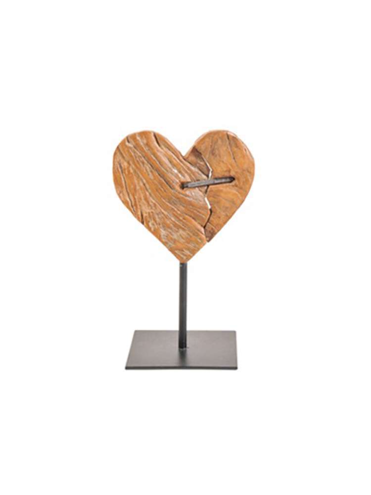Heart wood decorative object