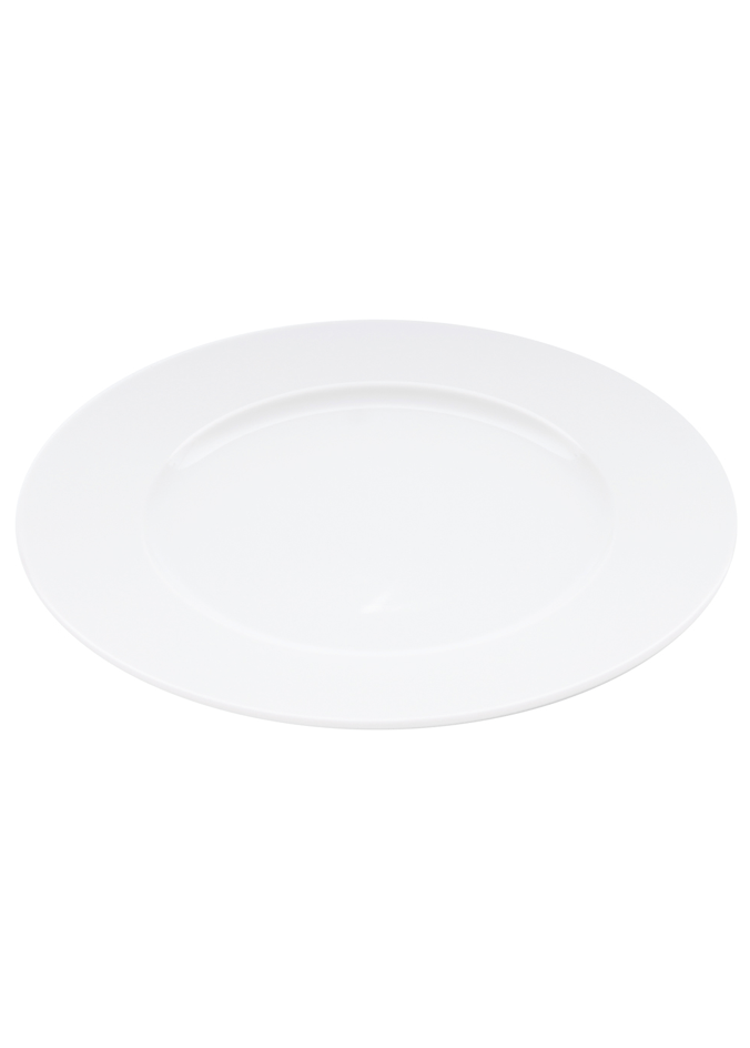 classic main course plate 26 cm white porcelain pordamsa