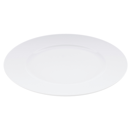 classic presentation plate white porcelain pordamsa