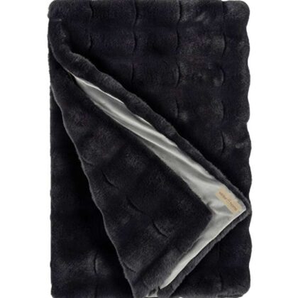 faux fur luxury blanket collarbear winter home collection
