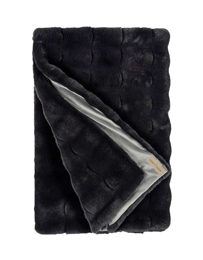 faux fur luxury blanket collarbear winter home collection