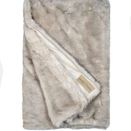 iberianwolf luxury faux fur blanket plaid winter home