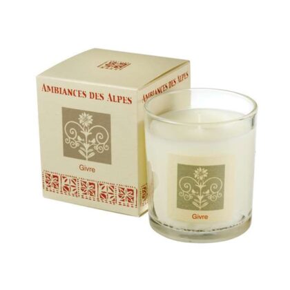 hoarfrost scented candle ambiances des alpes